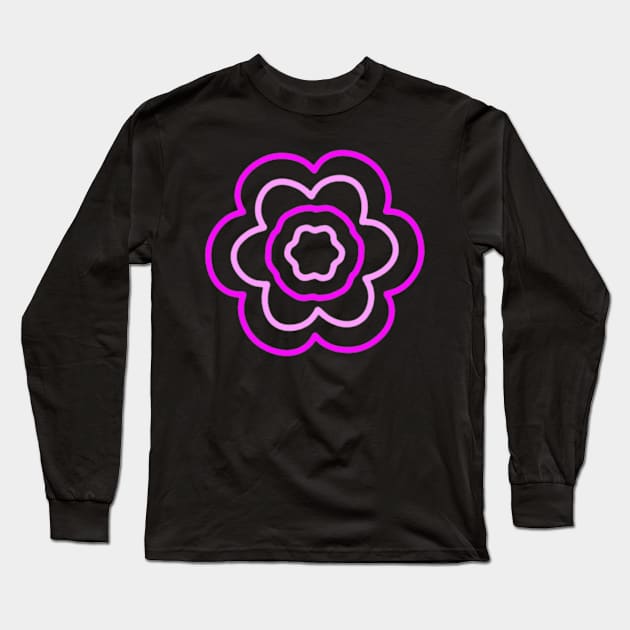 Pink flower Long Sleeve T-Shirt by Just a Cute World